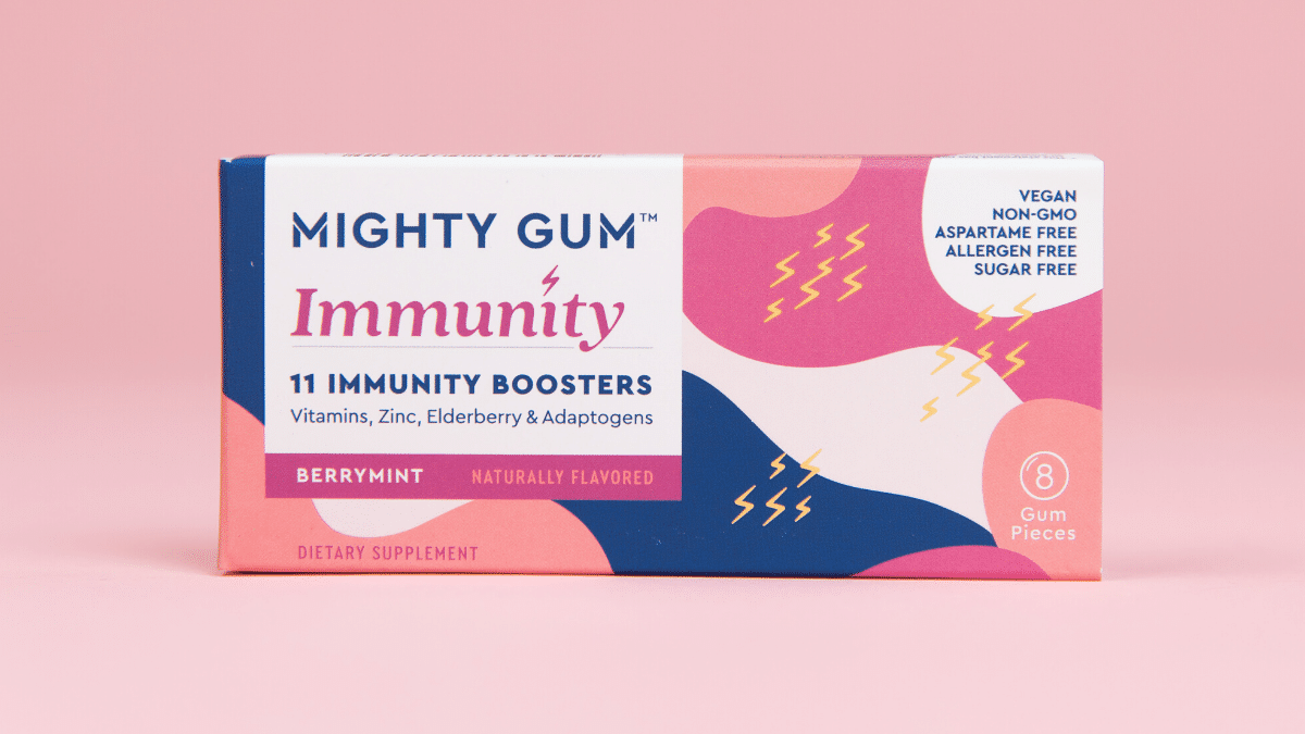Mighty Gum's fortified chewing gum